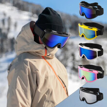 Skibrille, polarisiert, doppellagig, leichter PC-Rahmen