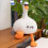 Grappig kussen met eendje, wit design, 18x18 inch 1