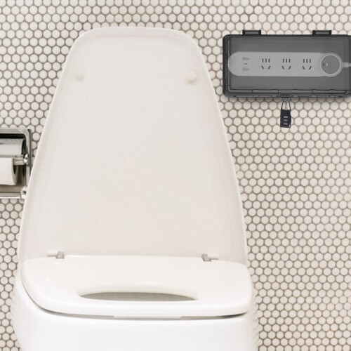 Waterproof Outdoor Electrical Box Cover Black ABS 1pc 1