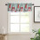 Christmas Dwarf Kitchen Curtains Set Green Rod Pocket 7