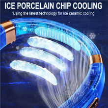 2X Portable Neck Fan, Rechargeable PeRsonal Hand-Free Fan,Adjustable Bladeless Fan for Working, Traveling,Office