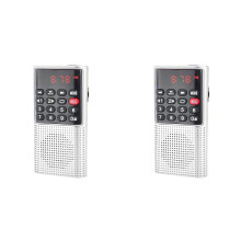 2X L-328 Pocket Walkman Radio Multifunctional Rechargeable Portable USB TF MP3 Player Handheld Speaker for Outdoor