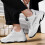 Lässige weiße Dad-Sneaker, Größe 38 1