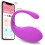 Mini Vibrating Egg Massager with Bluetooth Remote Control, Waterproof, Compact Personal Massager, Purple 2