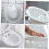 NICEXMAS Plastic Sitz Bath Seat White Foldable 1 Piece 4