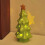 Ceramic Christmas Tree Ornament Green Mini House 7.01x3.03 4