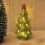 Ceramic Christmas Tree Ornament Green Mini House 7.01x3.03 5