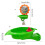 Plastic Bird Bath Feeder with Mirror and Sunflower Design 3