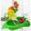 Plastic Bird Bath Feeder with Mirror and Sunflower Design 8