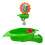Plastic Bird Bath Feeder with Mirror and Sunflower Design 6