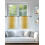 Διαφανείς Κουρτίνες Λευκές-Κίτρινες Ombre 52x45εκ. Βουάλ 2 4