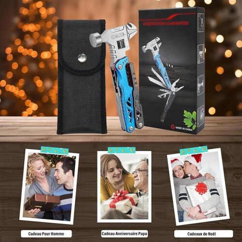 Multifunctional Hand Tool, Portable Camping Accessory, Durable Practical Gift for Men and Father's Day 1