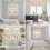 Easter Rabbit Kitchen Curtains and Valances Set Light Pink 7