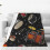 Couverture de percussion noire ultra douce 152 x 203 cm 2
