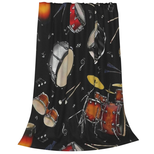 Couverture de percussion noire ultra douce 152 x 203 cm 2