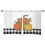 Leopard Pumpkin Sheer Curtains Black White Plaid Voile 7