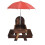 Solid Wood Outdoor Hanging Feeder for Squirrels and Birds 2