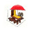 Solid Wood Outdoor Hanging Feeder for Squirrels and Birds 3