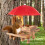 Solid Wood Outdoor Hanging Feeder for Squirrels and Birds 4
