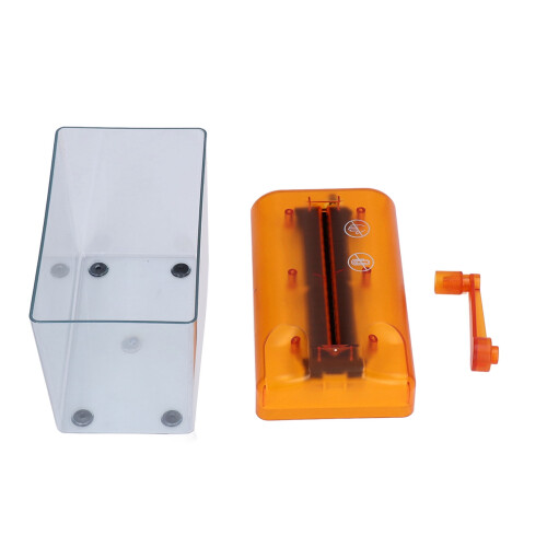 Manual Paper Shredder Portable Desktop Orange 1