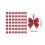 Karymi Mini Christmas Bow Set Gold Red 50 pcs 3