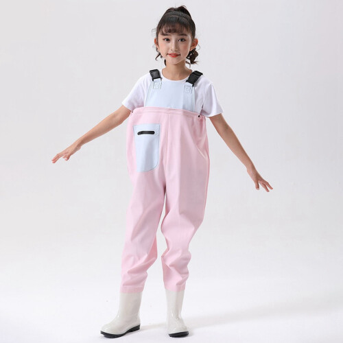 Kids Waterproof Rain Overalls with Adjustable Straps 1