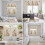 Easter Rabbit Kitchen Curtains Set Spring Floral Retro 7