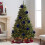 Christmas Tree Ornament Balls Flocked Blue 6 pcs 4