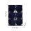 Christmas Tree Ornament Balls Flocked Blue 6 pcs 7