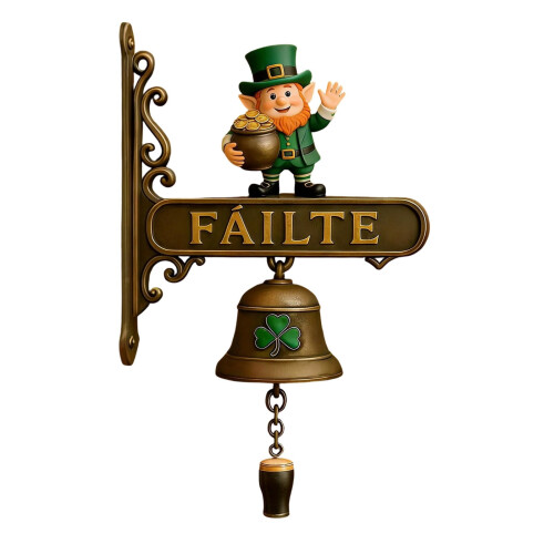 St. Patrick's Day Door Bell Decoration Green 15cm 1