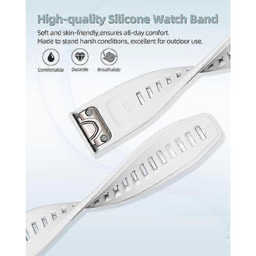 20mm Silicone Quick Release Strap Compatible with Garmin Fenix 5S 6S 7S Bracelet 2