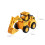 Push Back Engineering Vehicle Toy, ABS Plastic, Ages 3+ 3