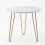 Modern Marble Coffee Table with Gold Hairpin Legs 1