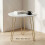 Modern Marble Coffee Table with Gold Hairpin Legs 6
