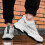 Lässige weiße Dad-Sneaker, Größe 38 5