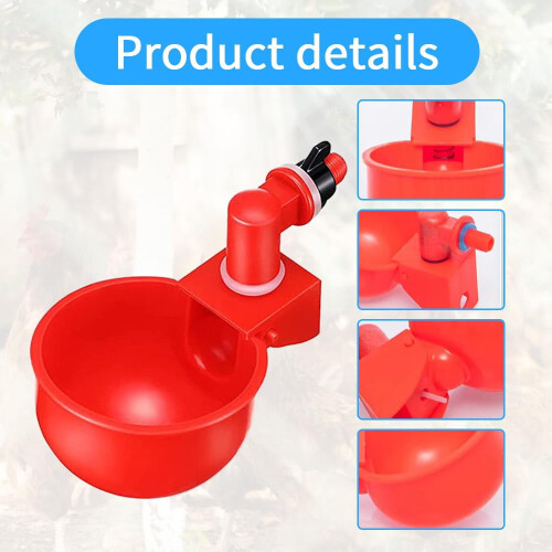 Automatic Chicken Water Cup for Coop – Compatible with 1