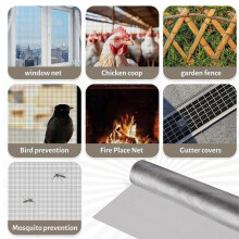 Stainless Steel Window Screen Mesh 31.5INx10FT, Ideal for Air Vent, Screen Door, and DIY Projects