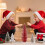 Christmas miniature pine tree tabletop decoration red 2