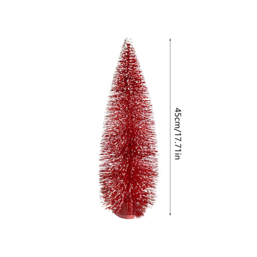 Christmas miniature pine tree tabletop decoration red 2