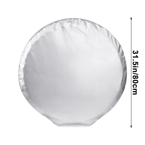 Silver Car Tire Cover for Spare Wheel, Waterproof 1