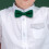 Verstellbare, vorgebundene Kinderfliege, dunkelgrün, Polyester 3