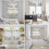 Easter Eggs Kitchen Curtains and Valances Set White Wood 7