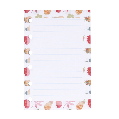 Colorful A7 6-Hole Cartoon Paper Refills 40 Sheets