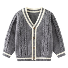 Baby Knit Sweater Long Sleeve Grey Size 130