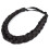 Synthetisches geflochtenes Haarband, dick, breit, elastisch 4