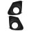 Fog Light Trim Set for 2011-2013   Left & Right Black Plastic 4Pc 6