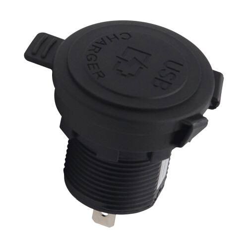 Car Phone Charging Socket 12-24V Dual USB Port Waterproof