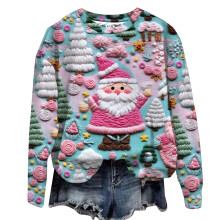 Pink Kids Long Sleeve Oversized Sweatshirt Crew Neck 2 Years