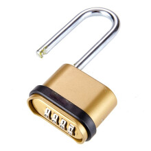 4X Cijferslot met Lange Balk, Hangslot, Haak met Verlengd Slot Onderaan, Volledig Metalen Combinatieslot met Vier Zinklegeringen en Lange Haken