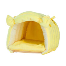 Bird Cage Nest Tent Bed for Parakeets Macaw Cockatoos Yellow